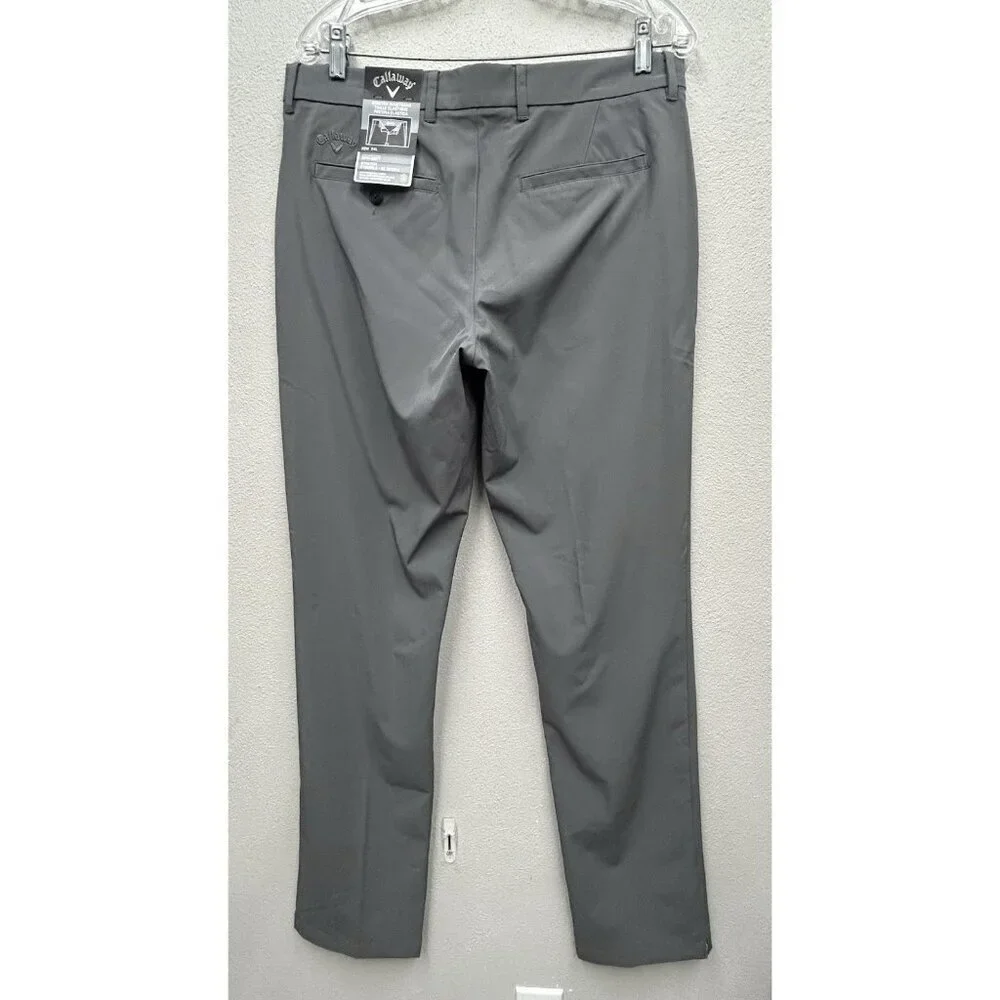 CALLAWAY GOLF PERFORMANCE PANTS Size 32x34 (actual 34x34) Grey STRETCH OPTI DRI